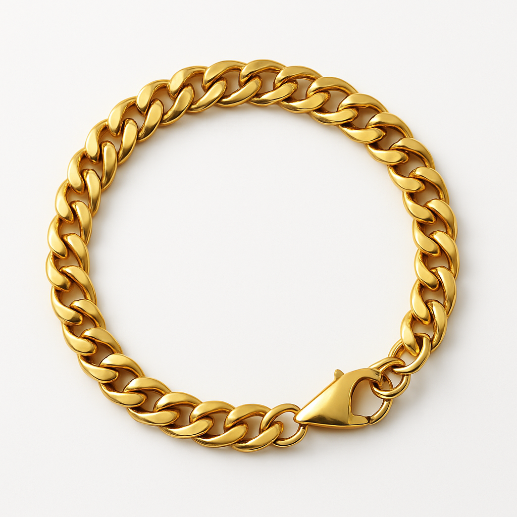 STEELHAVEN™ Classic 5mm Cuban Bracelet — Gold & Silver