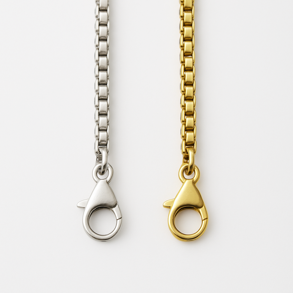 The Everyday Box Chain — Gold & Silver (50cm)