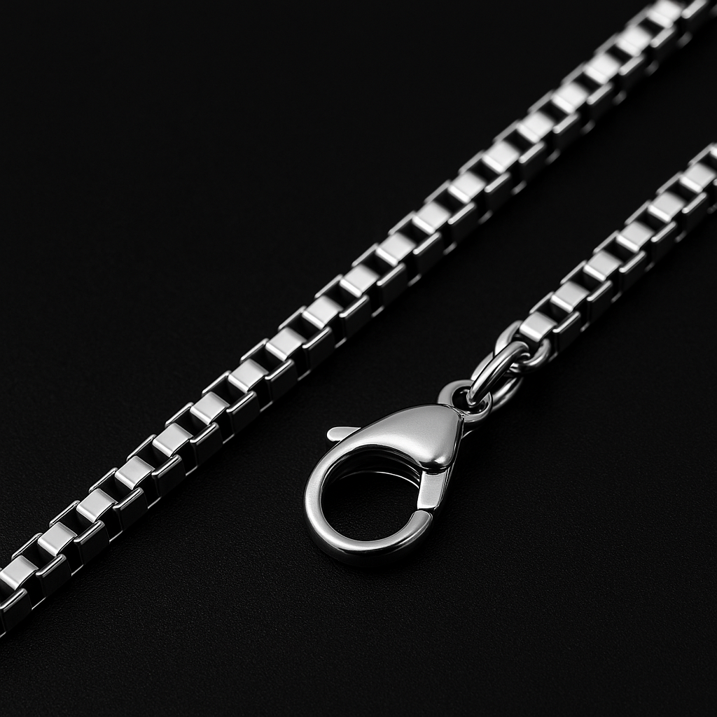 The Everyday Box Chain — Gold & Silver (50cm)