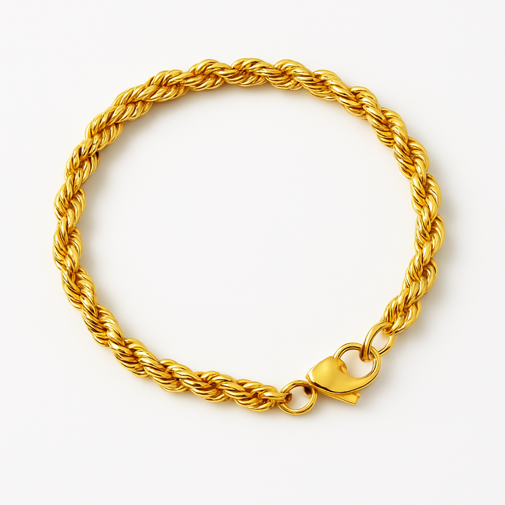 STEELHAVEN™ Rope Chain Bracelet — Gold & Silver