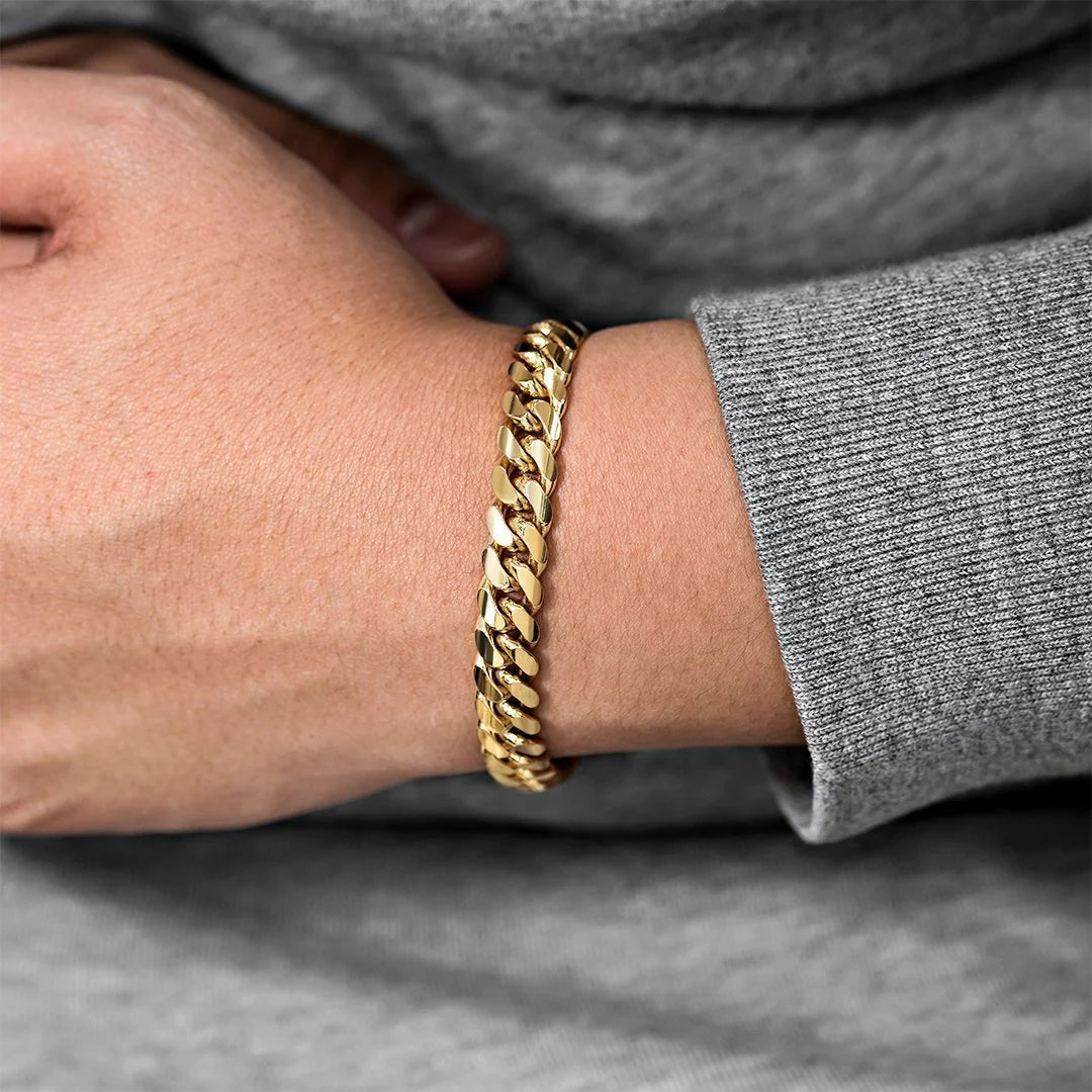 STEELHAVEN™ Classic 5mm Cuban Bracelet — Gold & Silver