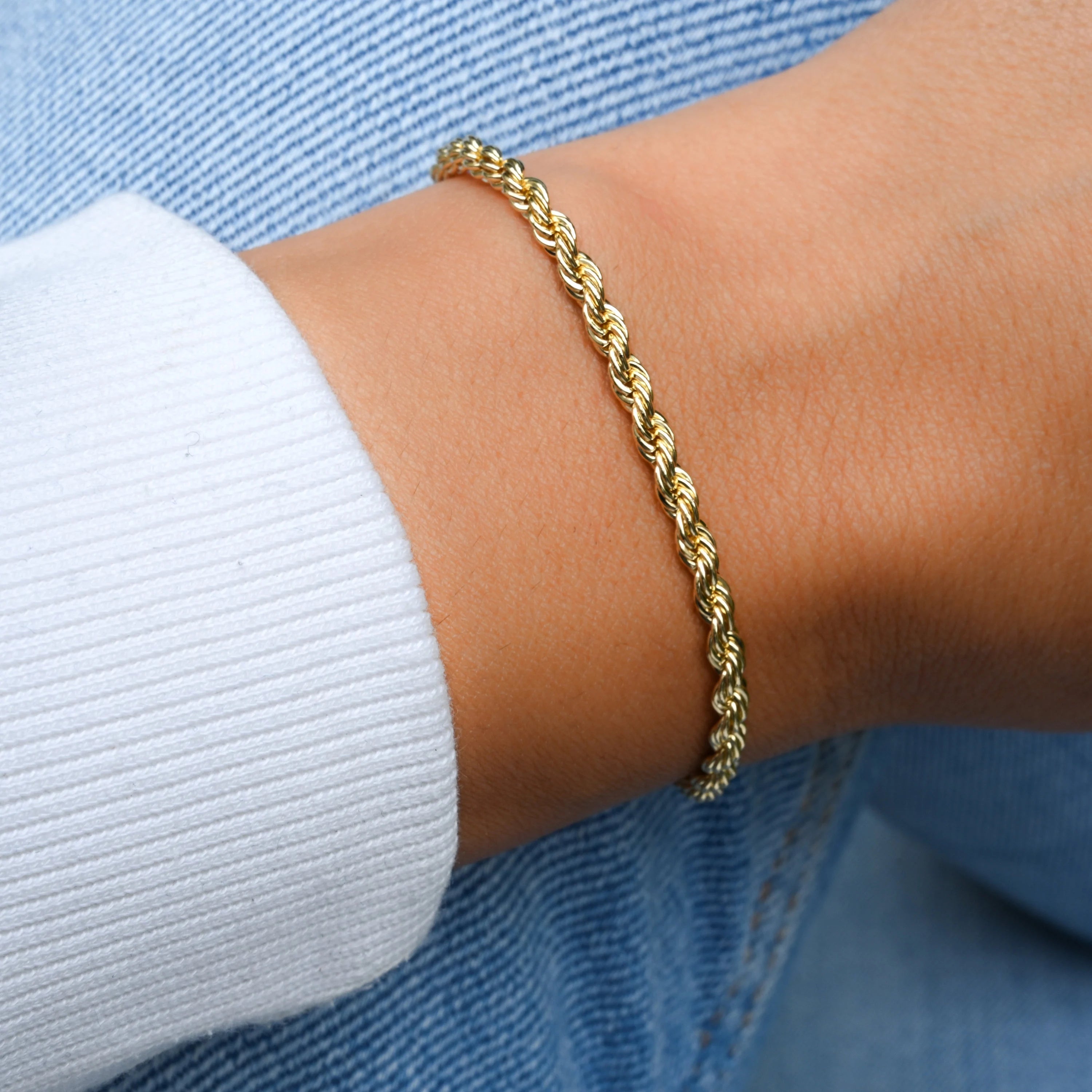 STEELHAVEN™ Rope Chain Bracelet — Gold & Silver